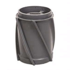 Spiraal segment - 6L - L/H - 170x130/150 - B40 - blauw