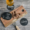 Onderzetter zwart - Proost