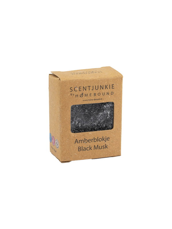 Amberblokje - Black Musk geurblokje - Zwart