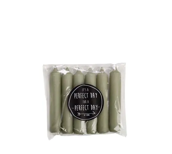 Rustik Lys kleine dinerkaarsen, Eucalyptus, – groene kaarsen Rustik Lys kleine dinerkaarsen, Eucalyptus, - groene kaarsen