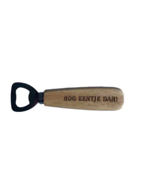 Houten bieropener - Nog eentje dan!