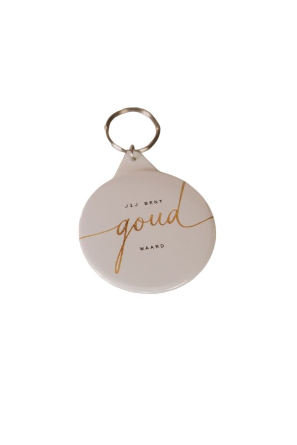Sleutelhanger – Jij bent goud waard Sleutelhanger - Jij bent goud waard