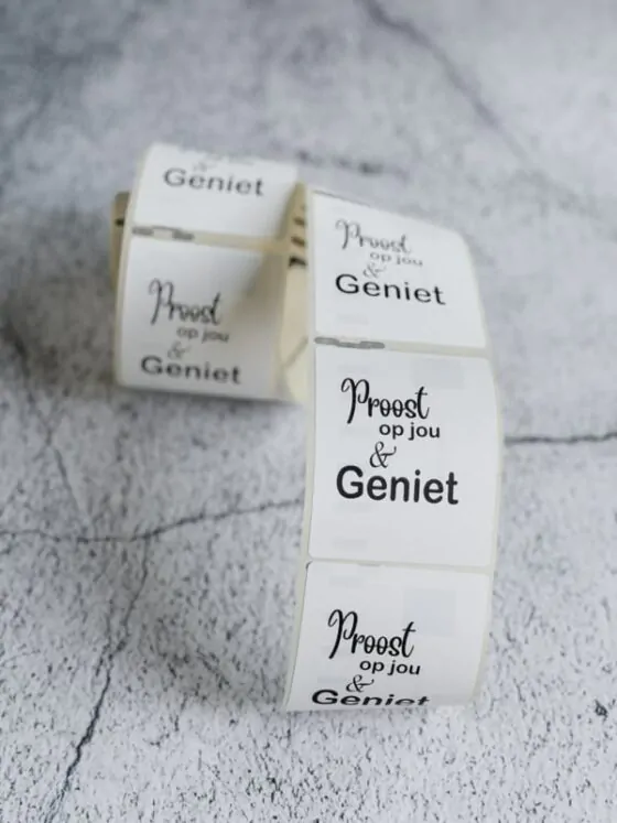 Sticker - Proost op jou & Geniet
