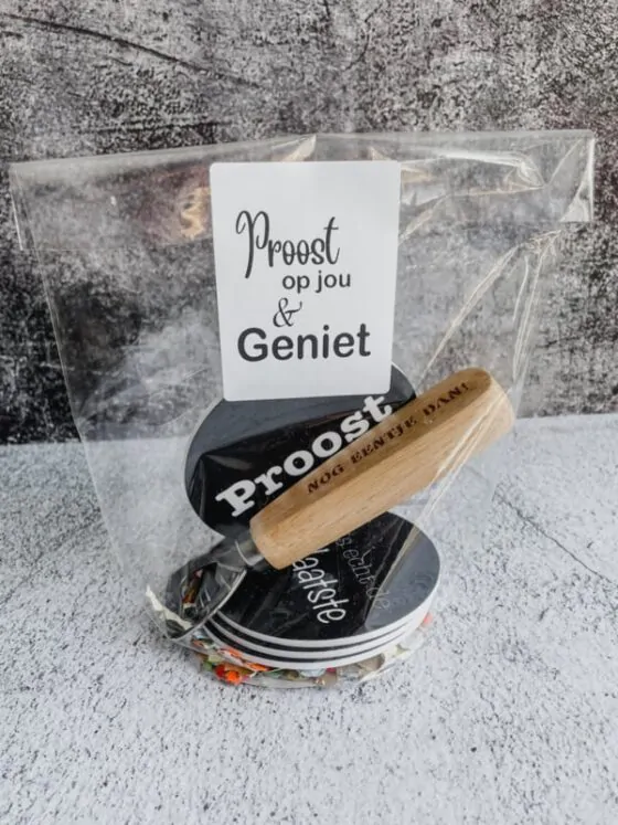 Sticker - Proost op jou & Geniet