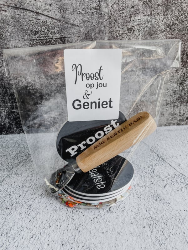 Sticker - Proost op jou & Geniet