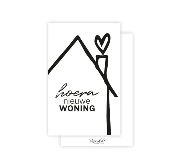Minikaartje - Hoera nieuwe woning