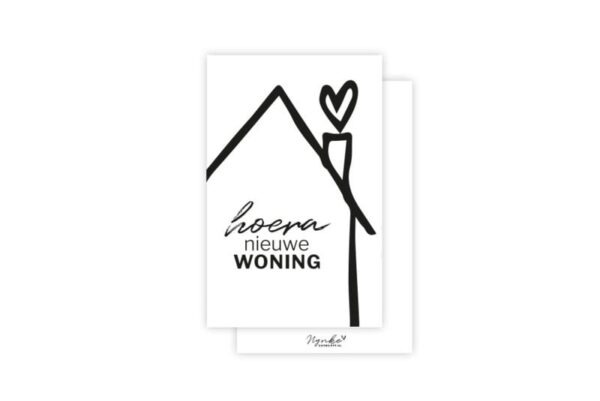 Minikaartje - Hoera nieuwe woning