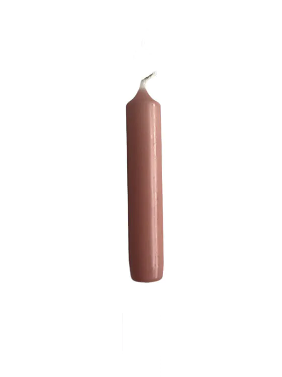 Rustik Lys kleine dinerkaars - 1 Stuk - Roze/Brique