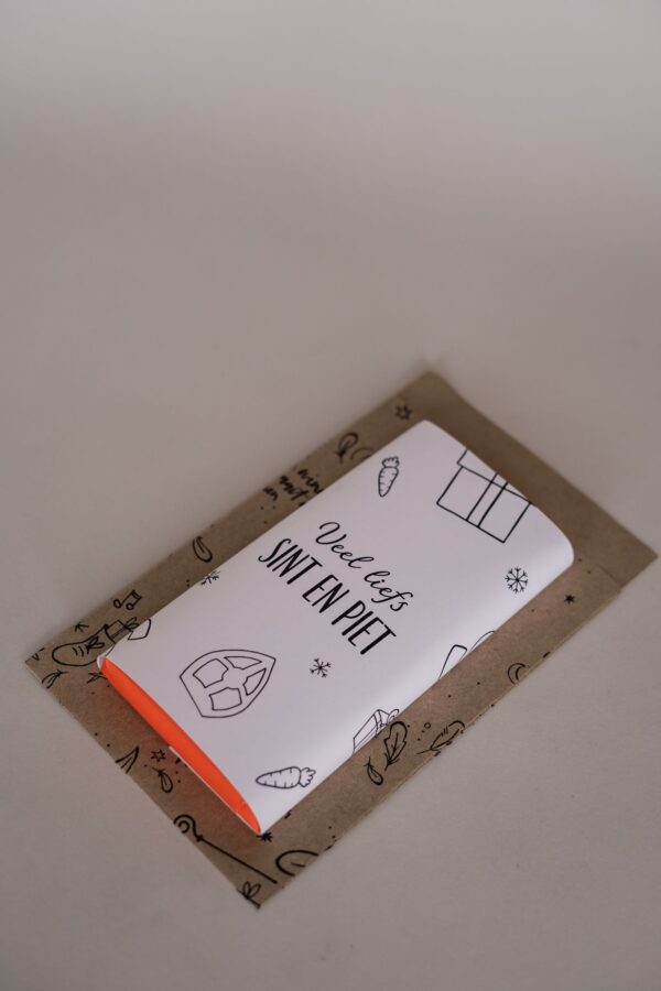 Tony Chocolonely chocoladereep cadeautje - Veel Liefs Sint & Piet Tony Chocolonely chocoladereep cadeautje - Veel Liefs Sint & Piet