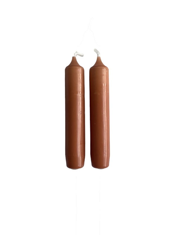Brievenbus kerstcadeau - Kandelaar & 2 dinerkaarsen