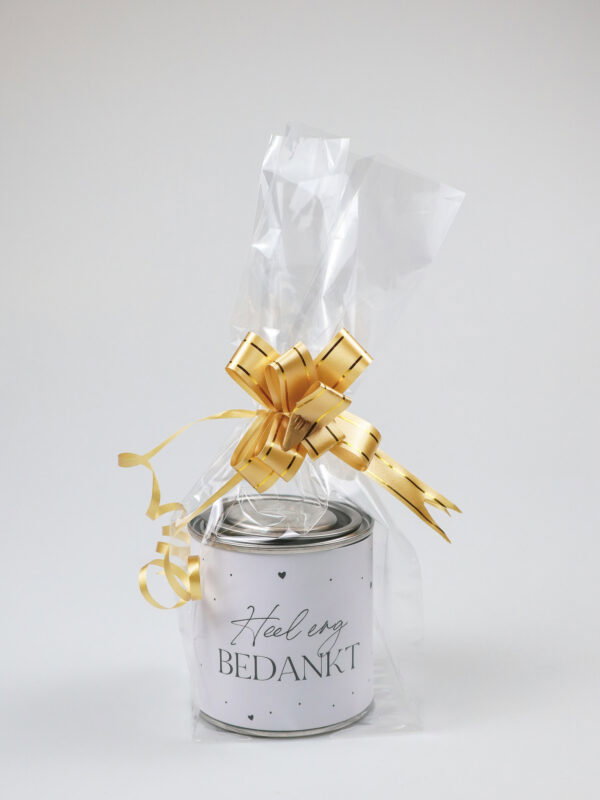 Blikje snoep cadeau - Heel erg bedankt