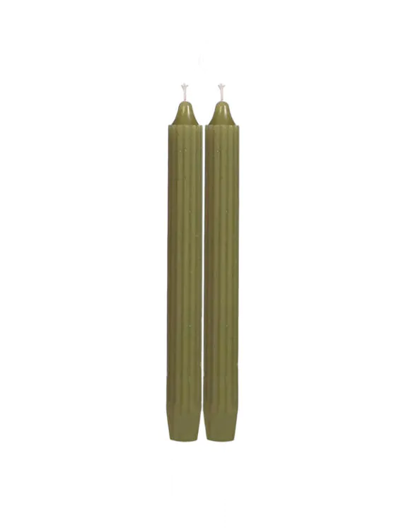 Potlood kaarsen set van 2 - Groen