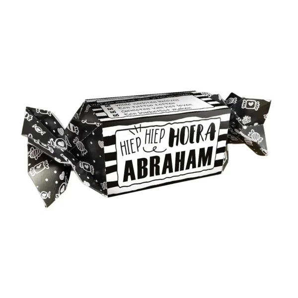 Snoep cadeau doosje gevuld met tum tum– Abraham 50 jaar