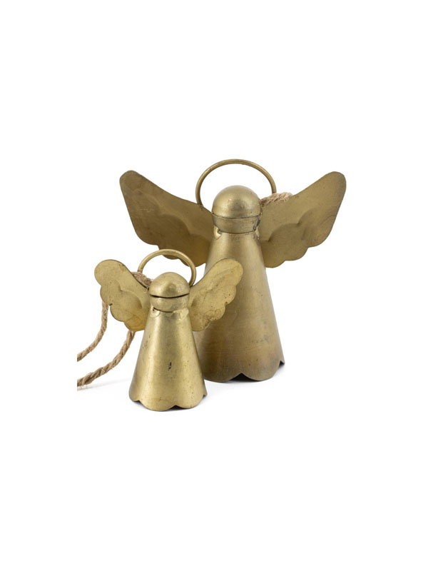 Metalen engel groot - Goud