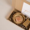 Brievenbus cadeau jij bent goud waard - Amberblokje, schaaltje & rasp