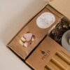Jij bent GOUD waard Brievenbus cadeau - Kandelaar, kaarsen, hartjes & spiegel-sleutelhanger