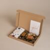 Brievenbus cadeau jij bent goud waard - Amberblokje, schaaltje, rasp & chocolade