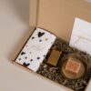 Brievenbus cadeau jij bent goud waard - Amberblokje, schaaltje, rasp & chocolade