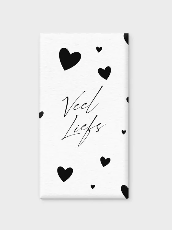 Veel liefs - chocoladereep