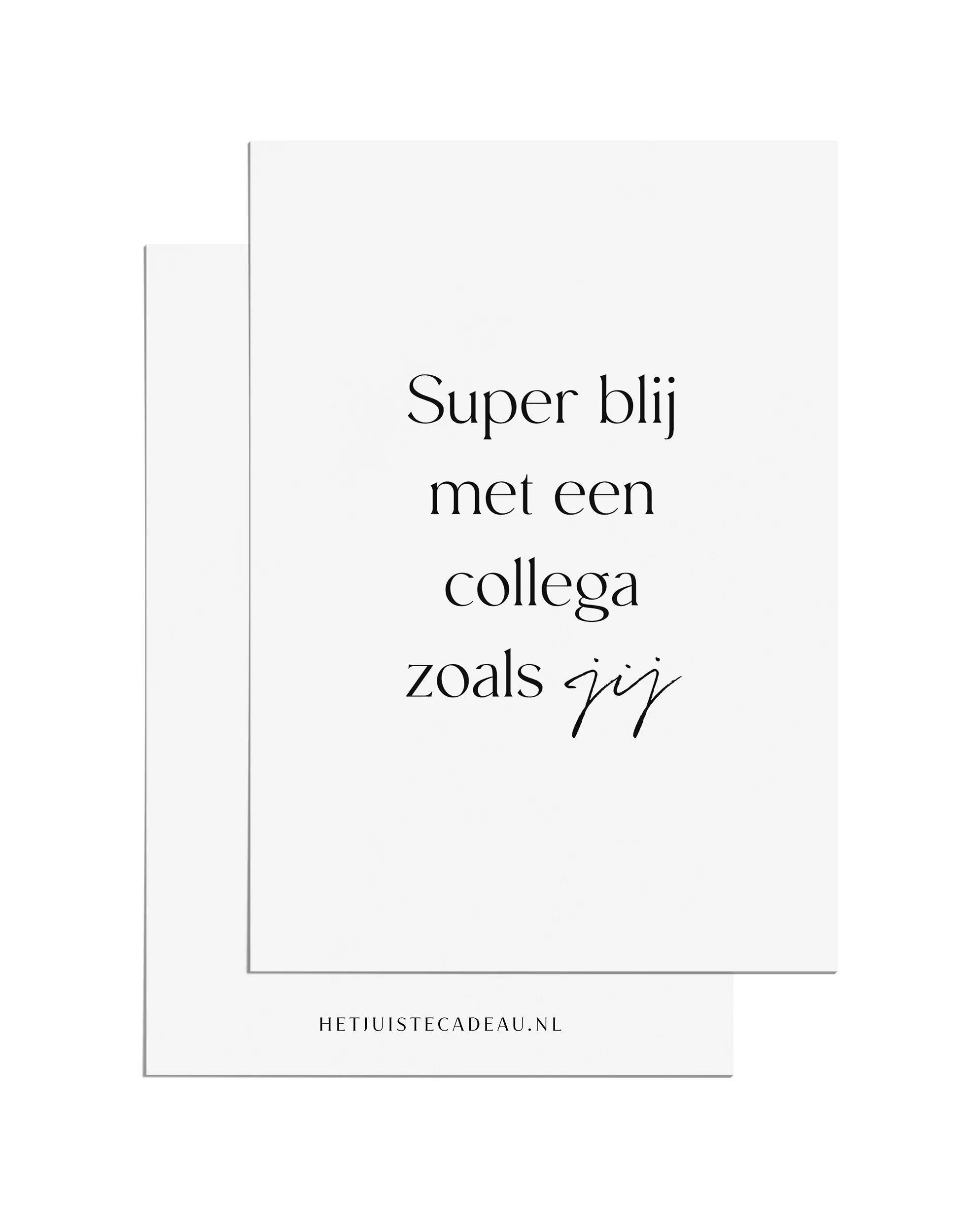 Ansichtkaart - Collega