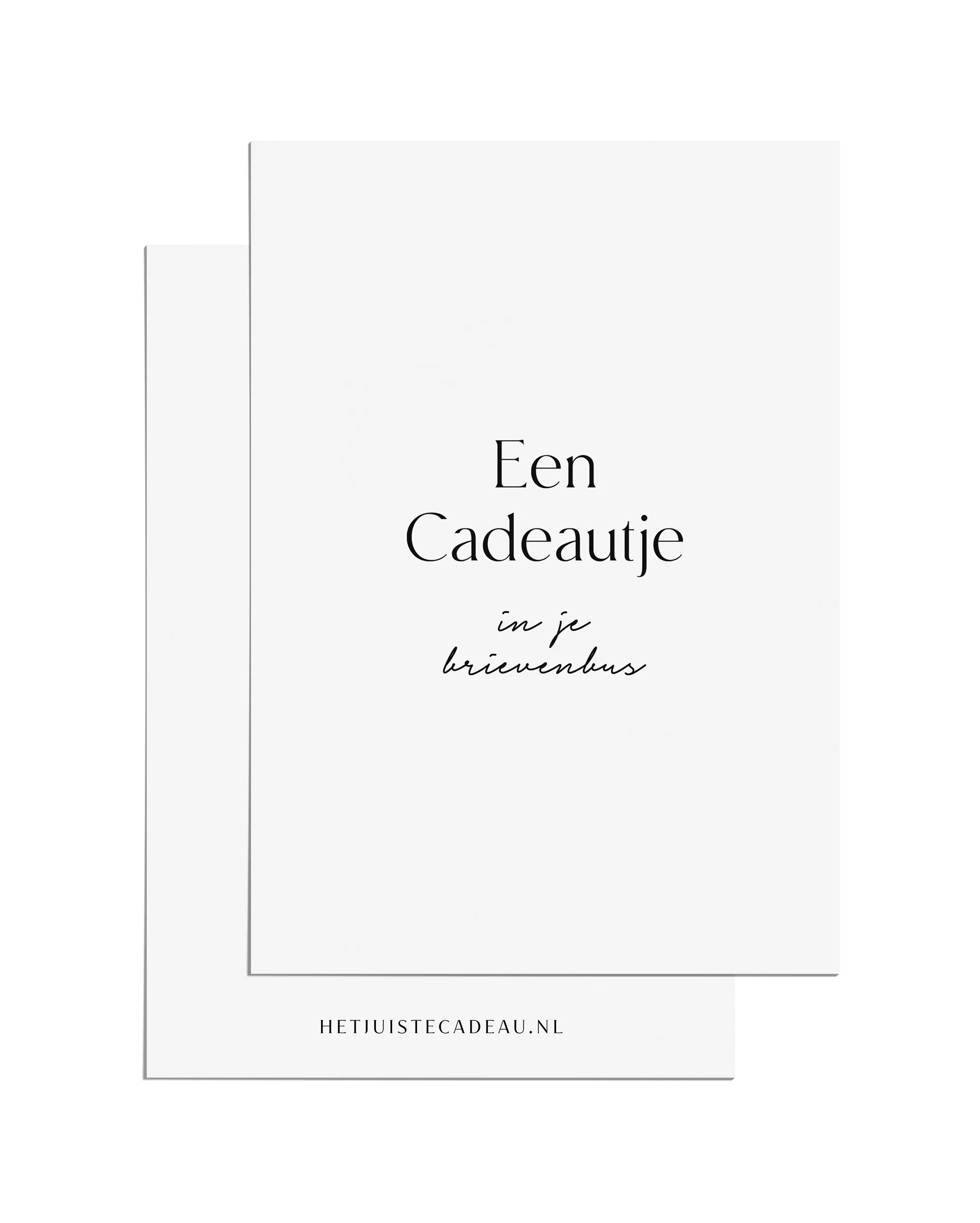 Ansichtkaart - een cadeautje in je brievenbus