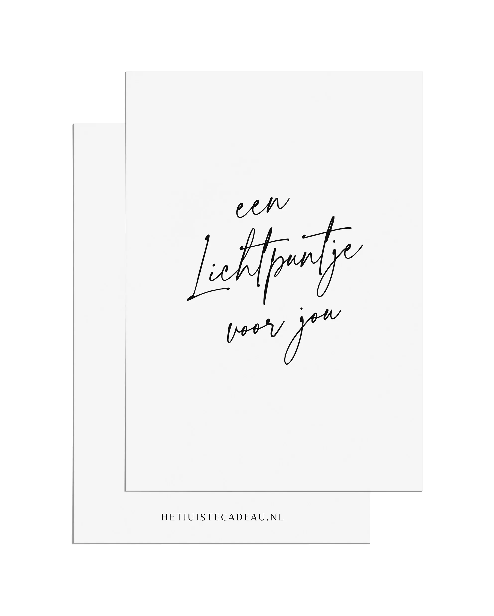 Ansichtkaart - een lichtpuntje voor jou