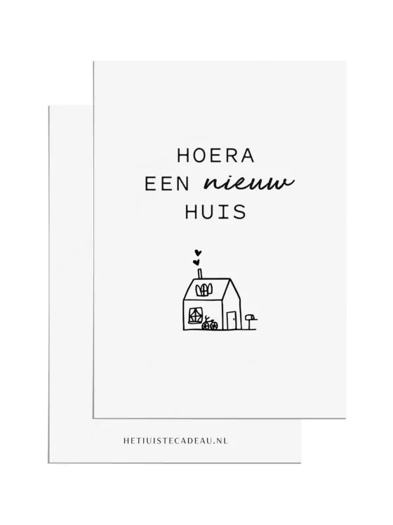 hoera een nieuw huis