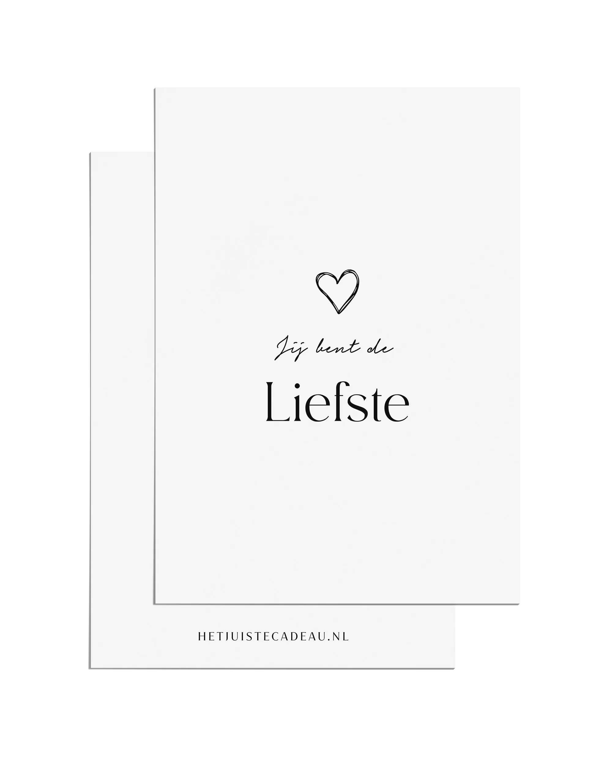 Ansichtkaart - jij bent de liefste