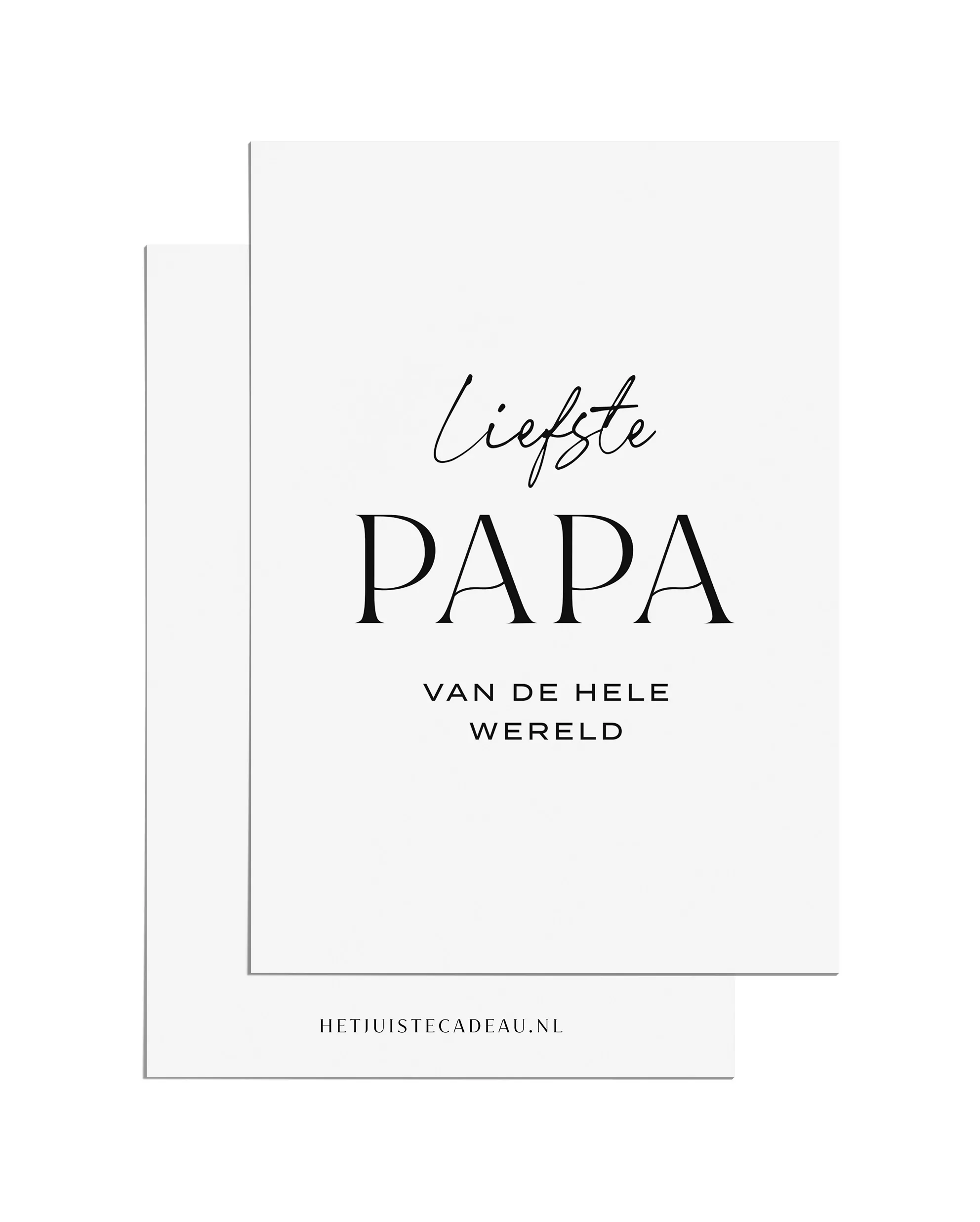 Ansichtkaart - Liefste papa