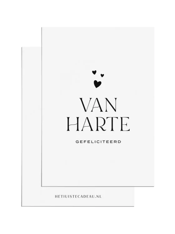 Ansichtkaart - Van harte gefeliciteerd