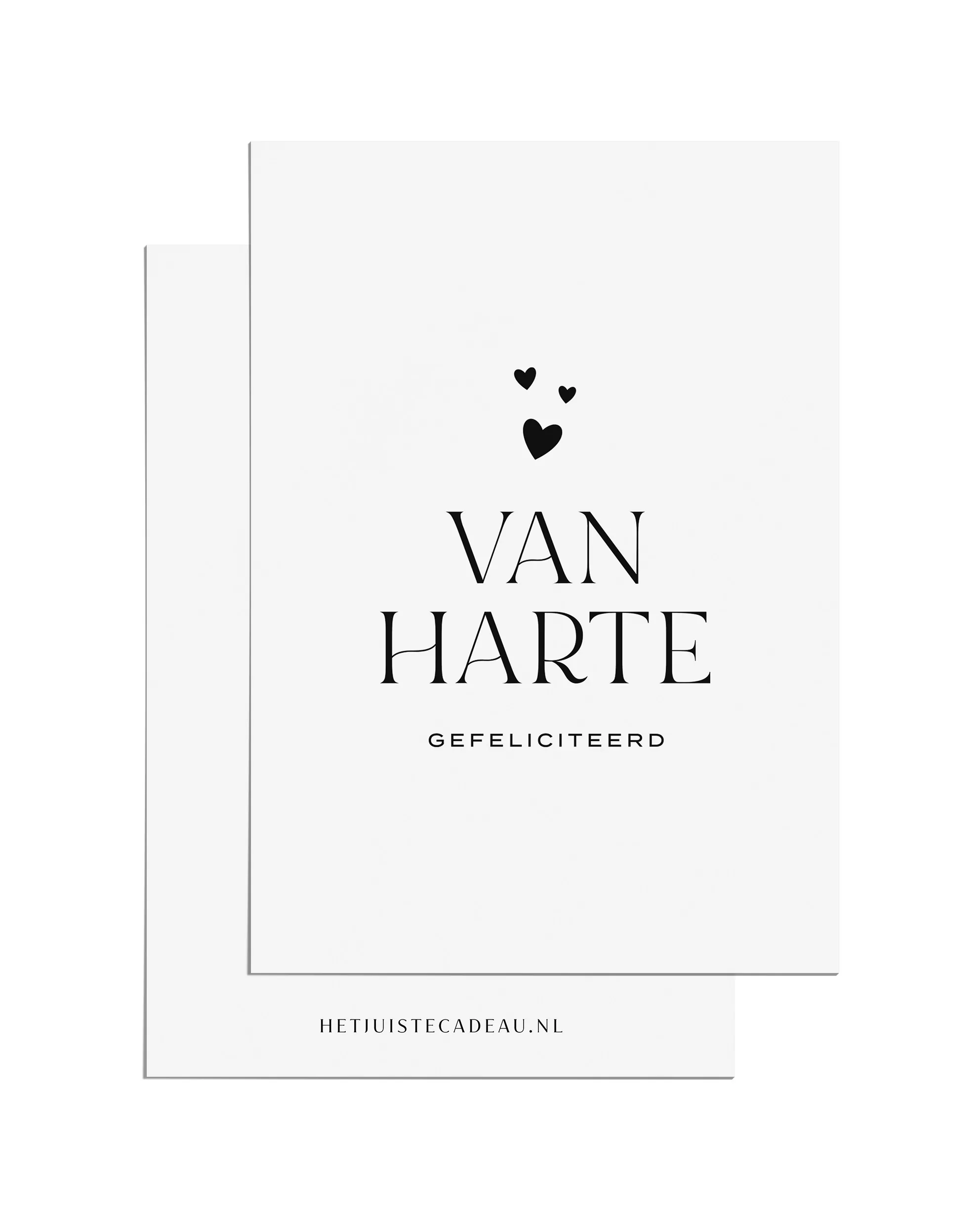 Ansichtkaart - Van harte gefeliciteerd