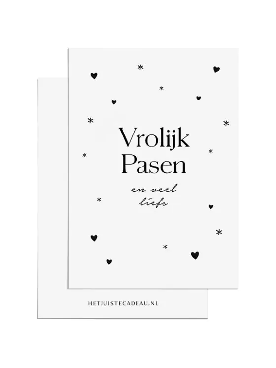 Ansichtkaart - Vrolijk pasen en veel liefs