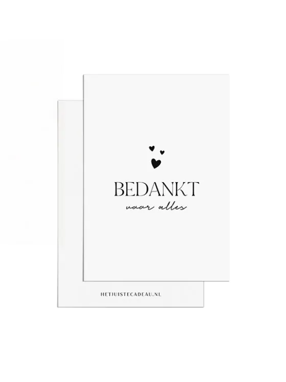 A7kaartje bedankt - Bedankt voor alles