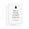 Rendier bruin cadeautje met kerstkaart