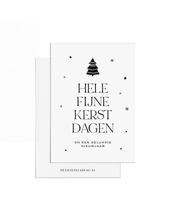 Rendier bruin cadeautje met kerstkaart