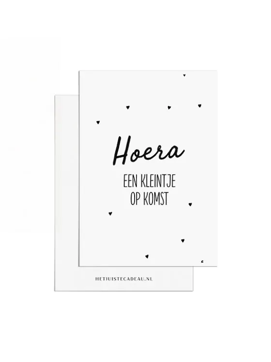 A7kaartje baby - Hoera een kleintje op komst