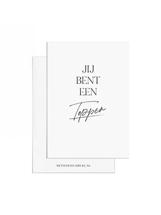 a7 jij bent een topper-mockup (1) A7kaartje - Jij bent een topper