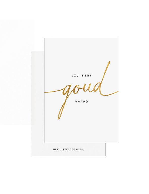 Blikje snoep cadeau - Jij bent goud waard
