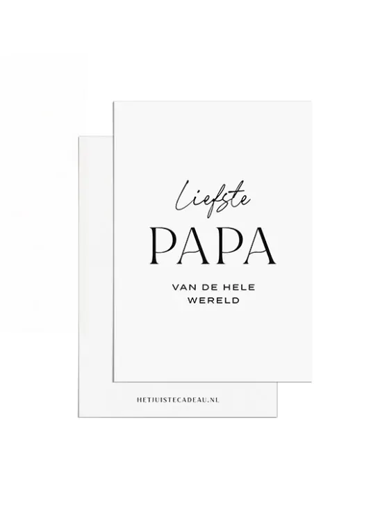 A7kaartje papa - Liefste papa van de wereld