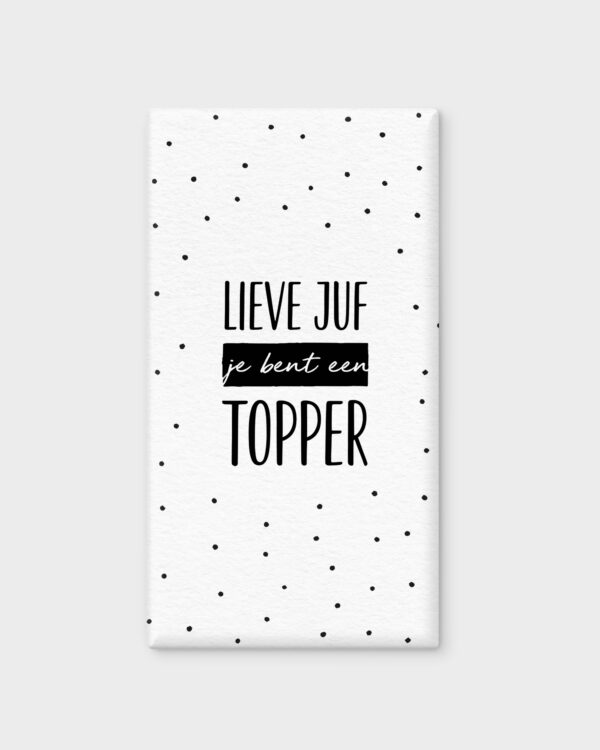 Lieve juf cadeaupakket - Geurbrander, amberblokjes in hartjes, chocoladereep & ansichtkaart