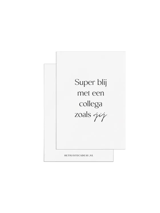 Minikaartje - Super blij met een collega zoals jij