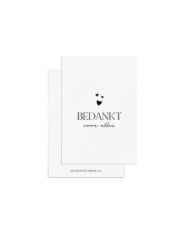 Minikaartje bedankt - Bedankt voor alles