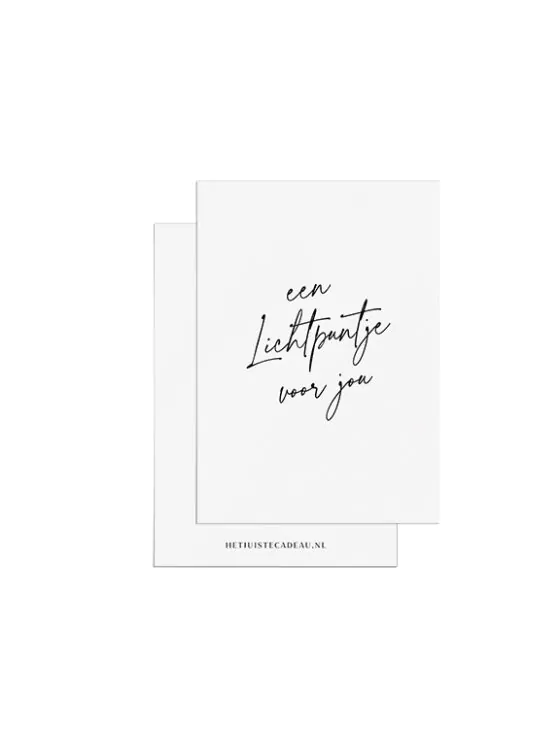 Minikaartje - Een lichtpuntje voor jou 'geschreven'