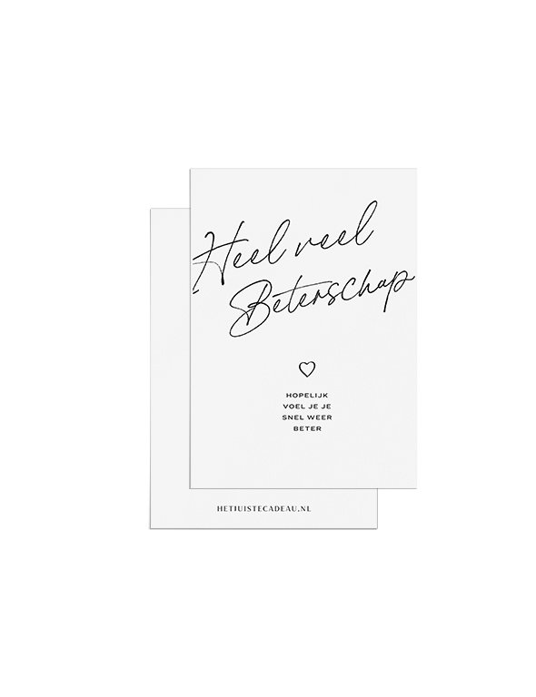 Brievenbus cadeau beterschap – Klavertjevier, kaarsen & thee