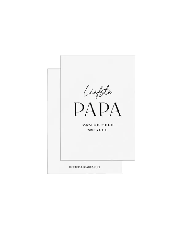 Minikaartje papa - Liefste papa van de hele wereld