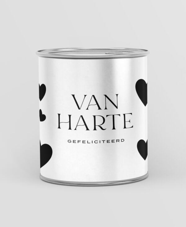 Blikje snoep - Van Harte gefeliciteerd