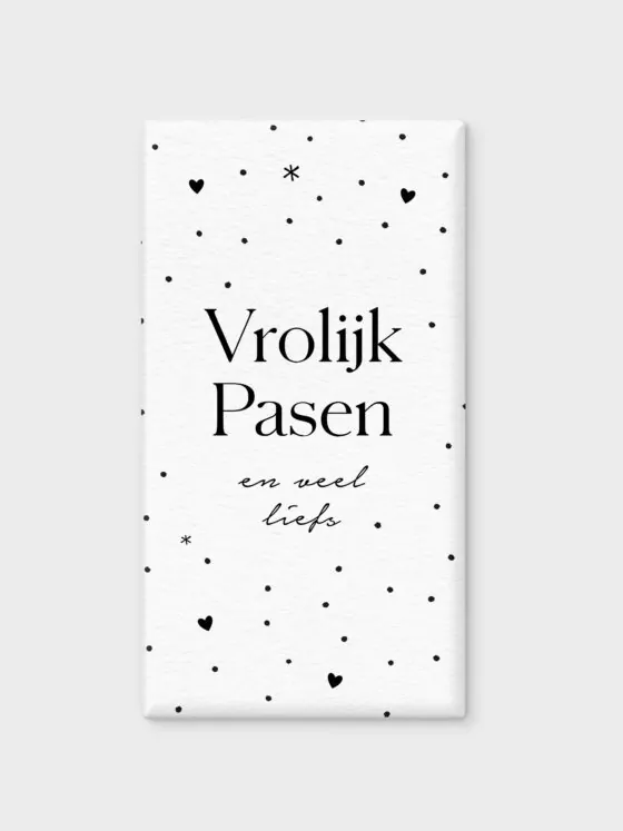 Chocoladereep Tony Chocolonely - Vrolijk Pasen en veel liefs