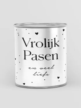 Blikje snoep - Vrolijk Pasen en veel liefs