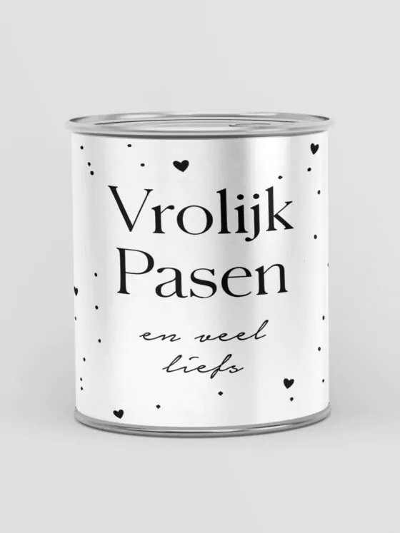 Blikje snoep - Vrolijk Pasen en veel liefs