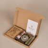 bedankt brievenbus cadeau - Koffie, 2 kaarsen, kandelaar & chocolade
